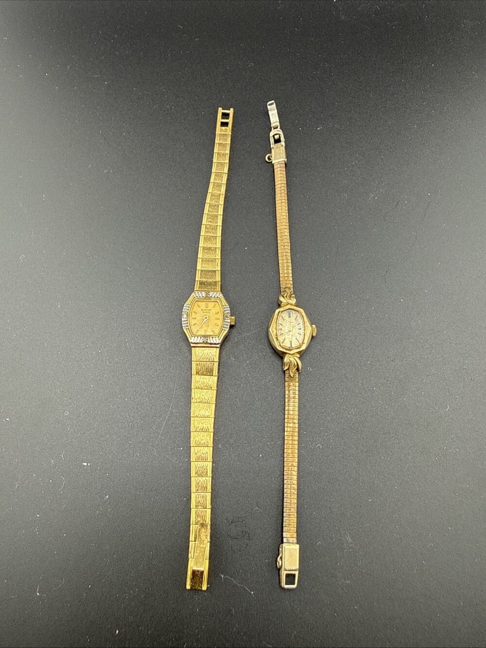 Vintage Bulova Ladies Watches Lot Of 2